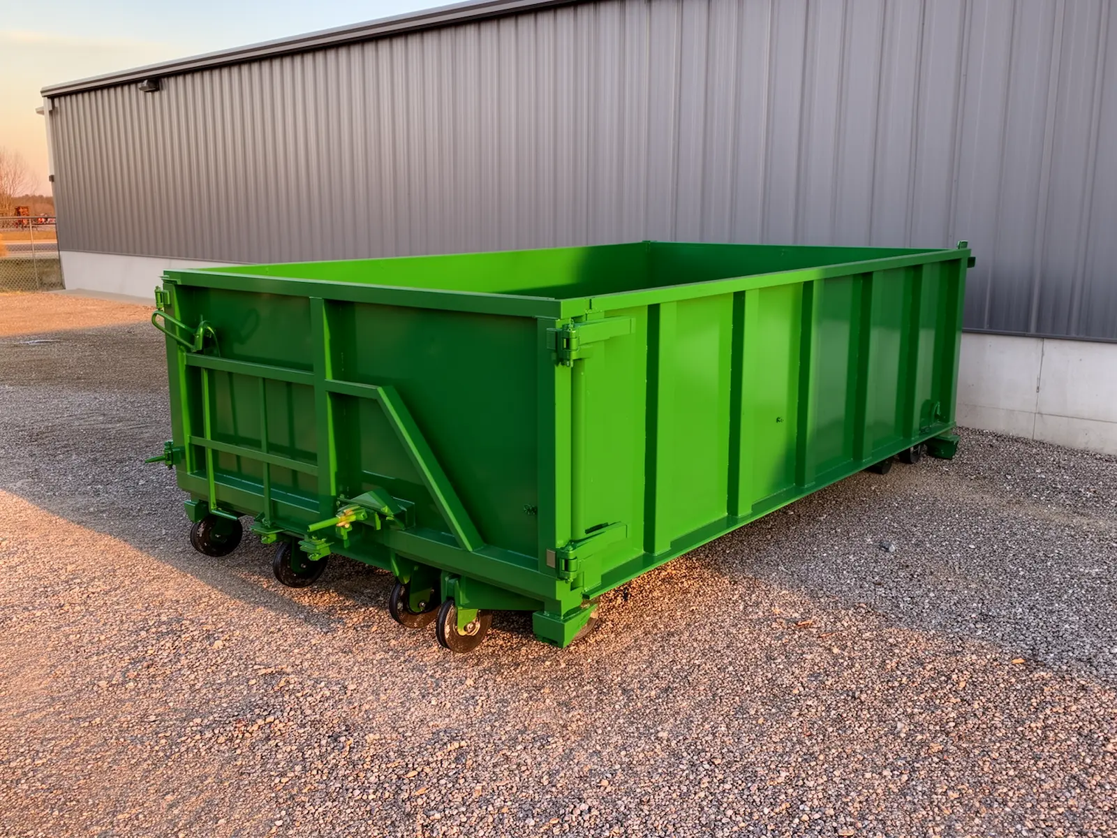 Roll-off dumpster from Harwood's Lincoln Dumpster Hauling in Lincoln, NE